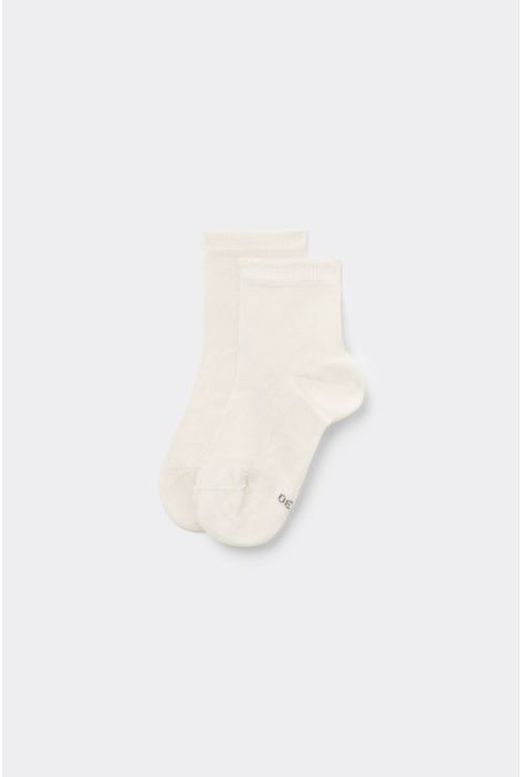 Chaussettes Courtes Enfant En Coton Blanc