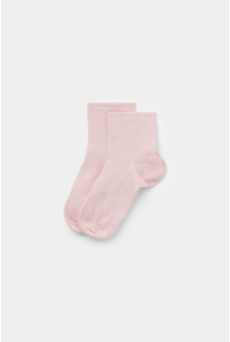 Chaussettes Courtes Enfant En Coton Rose