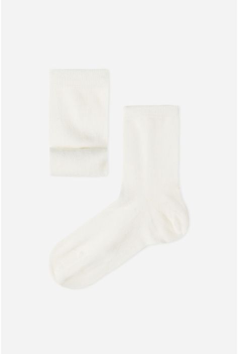 Chaussettes Courtes Avec Cachemire Pour Enfants Blanc