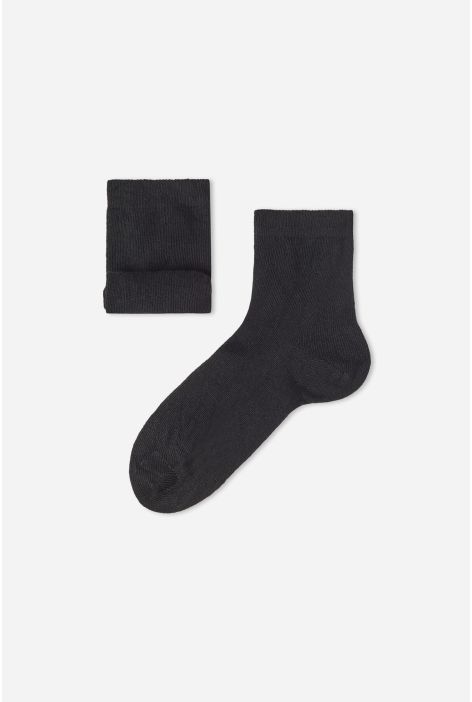 Chaussettes Courtes Avec Cachemire Pour Enfants Noir