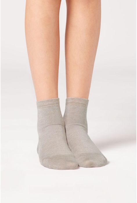 Chaussettes Courtes Avec Cachemire Pour Enfants Naturel