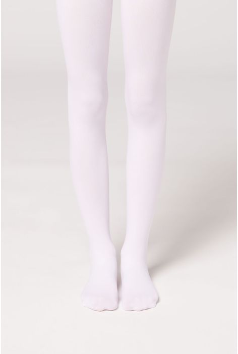 Collant 50 deniers Toucher Doux Pour Fille Blanc