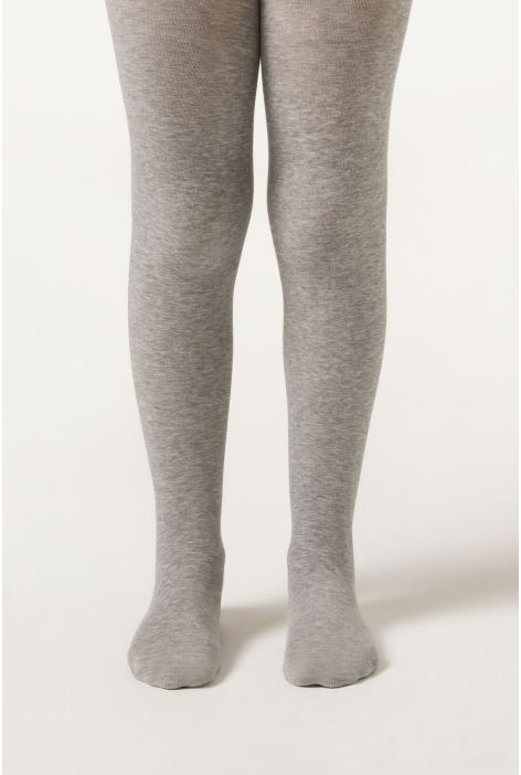 Collant En Coton Pour Fille Gris