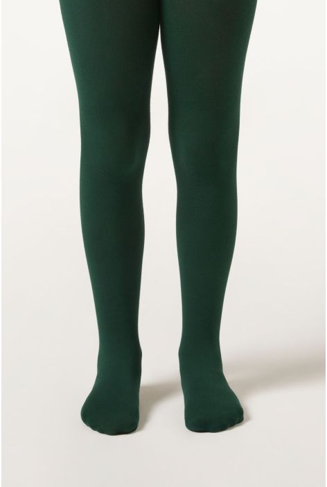 Collant En Coton Pour Fille Vert