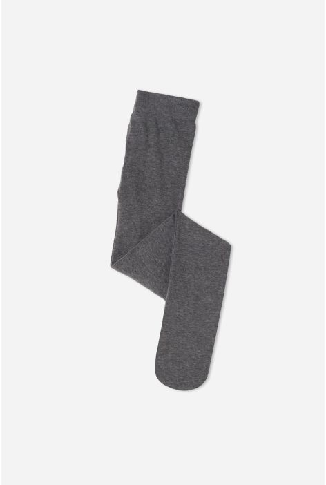 Collant En Coton Pour Fille Gris Foncé