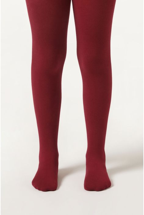 Collant En Coton Pour Fille Rouge