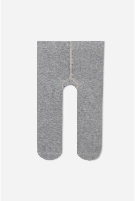 Collant En Coton Pour Bébé Gris