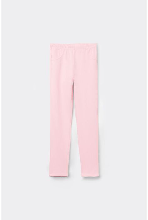 Jegging Denim Pour Fille Rose Clair