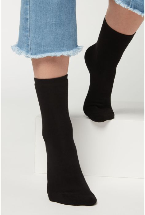 Chaussettes Courtes En Coton Thermique Noir