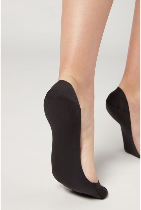 Chaussettes Invisibles Échancrées Sur Le Côté Noir
