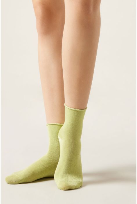 Chaussettes À Paillettes Vert