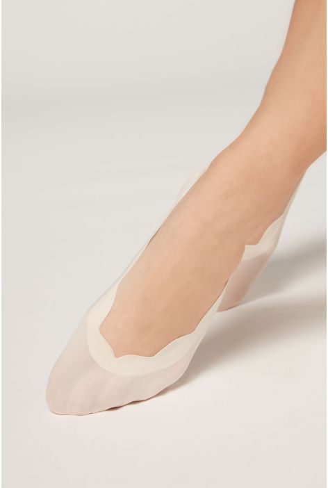 Chaussettes Invisibles Sans Couture Blanc (avorio)