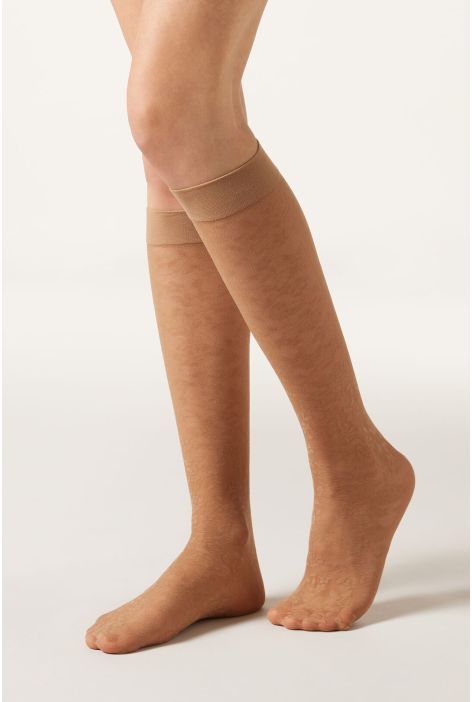 Chaussettes Hautes En Dentelle