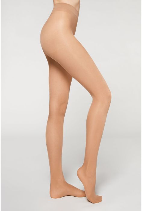 Ventre Plat Collant Voile 30 Deniers Naturel