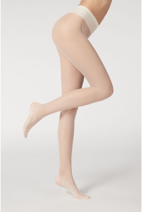 Collant Essentiel Voile 20 Deniers Blanc (avorio)