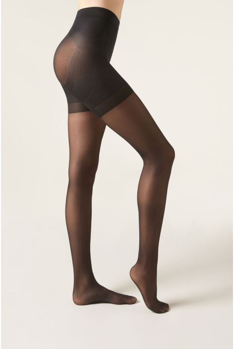 Collant Voile 30 Deniers Strong Sculpt Noir
