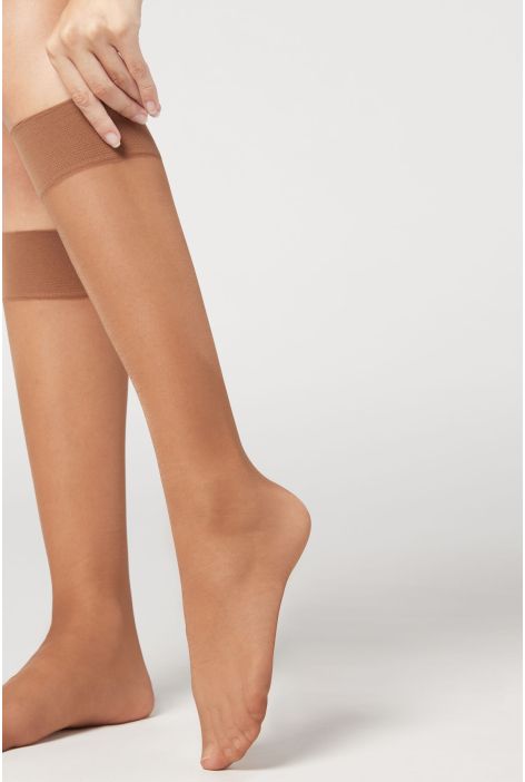 Mi-bas Voile 20 Deniers Naturel