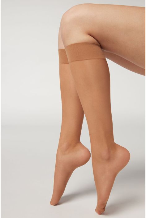 Mi-bas Voile 20 Deniers Naturel