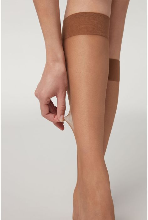 Mi-bas Voile 8 Deniers Naturel
