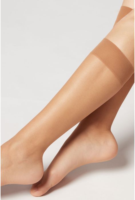 Mi-bas Voile 8 Deniers Naturel
