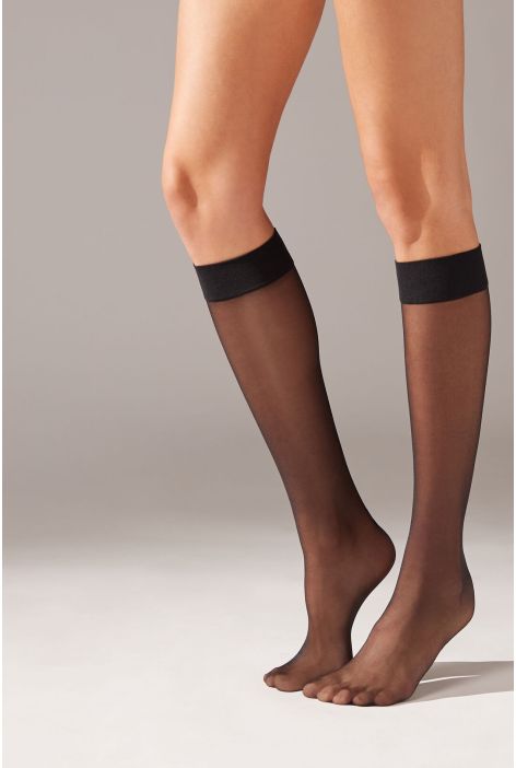 Mi-bas Voile 20 Deniers Noir