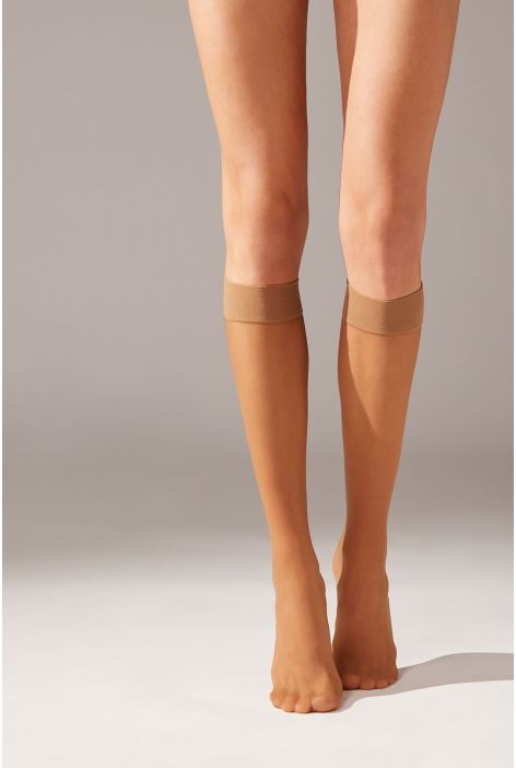 Mi-bas Voile 20 Deniers Naturel