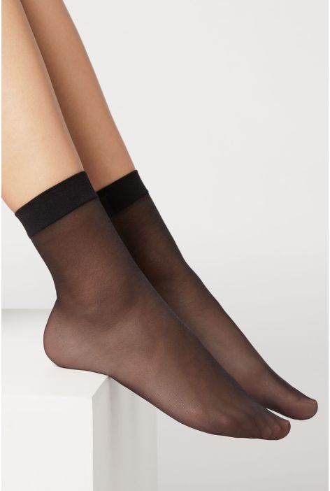 Socquettes Voile 20 Deniers Noir