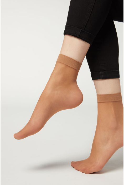 Socquettes Voile 20 Deniers Naturel