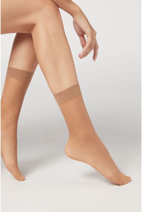Mi- Bas 3/4 Voile 20 Deniers Naturel