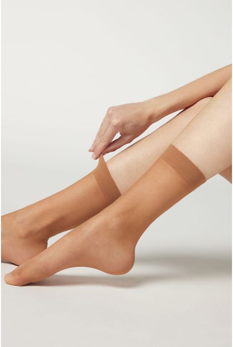 Mi- Bas 3/4 Voile 20 Deniers Naturel