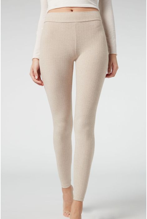 Legging Avec Cachemire Naturel
