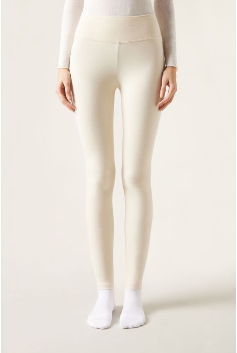 Legging Opaque Thermique En Coton Naturel