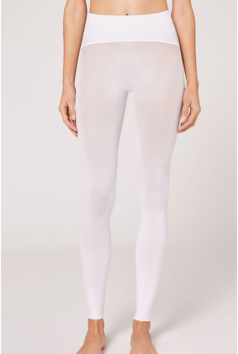 Legging Sans Couture 50 Deniers Blanc