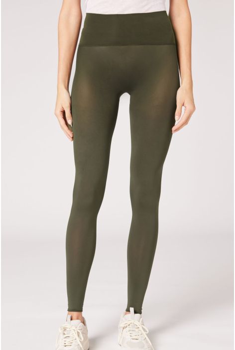 Legging Sans Couture 50 Deniers Vert