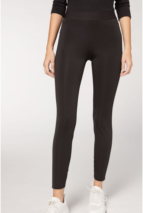 Legging Plush Réversible Noir
