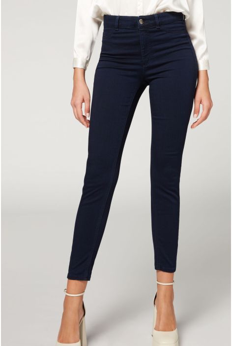 Jean Skinny Thermique Ultra Doux Bleu