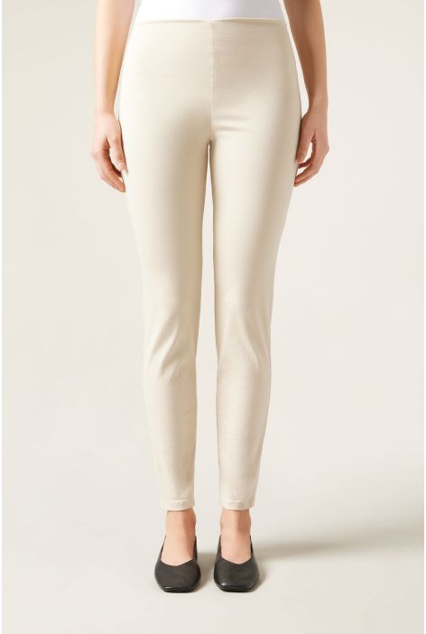 Leggings En Denim Skinny Taille Haute Blanc