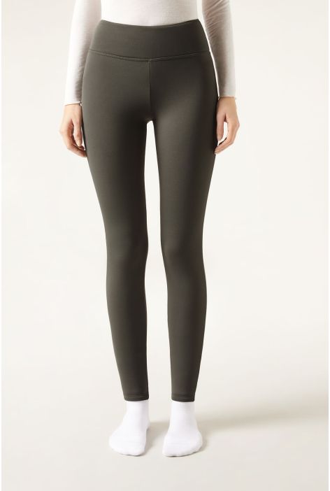 Leggings Polaires Plush Vert