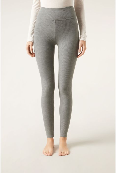 Leggings Avec Cachemire Gris