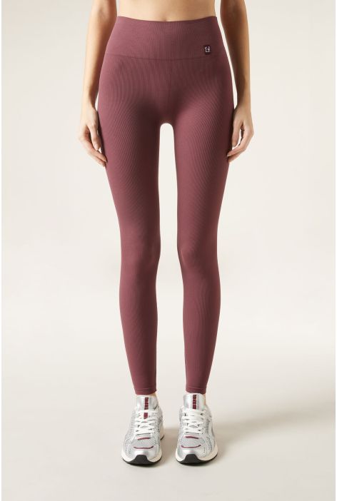 Leggings Sportifs Sans Coutures Rouge