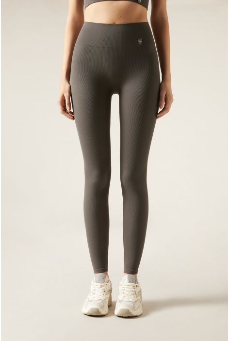 Leggings Sportifs Sans Coutures Gris