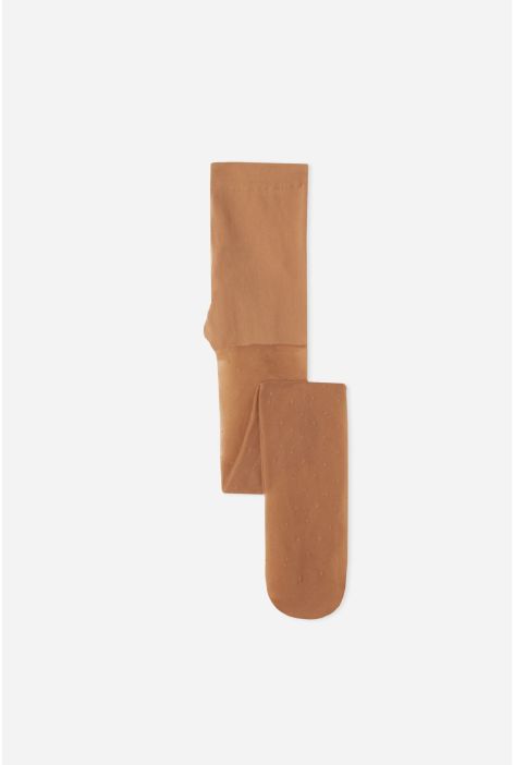 Collant Transparent Pois Sur L’ensemble Pour Fille Naturel