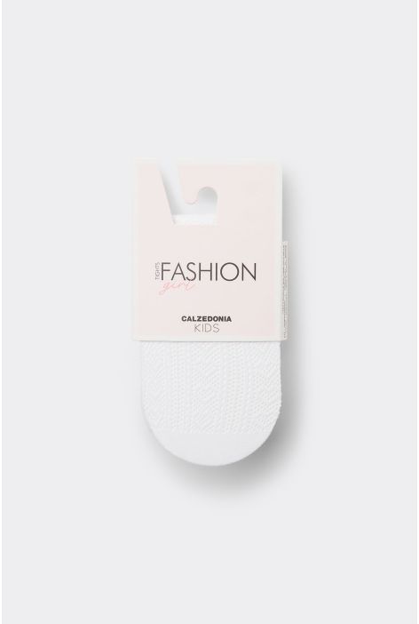 Collant Résille Pour Fille Blanc