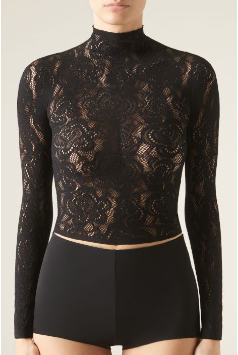 Haut En Dentelle Noir