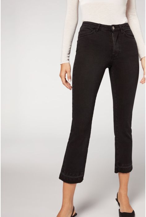 Jean Flare Gris