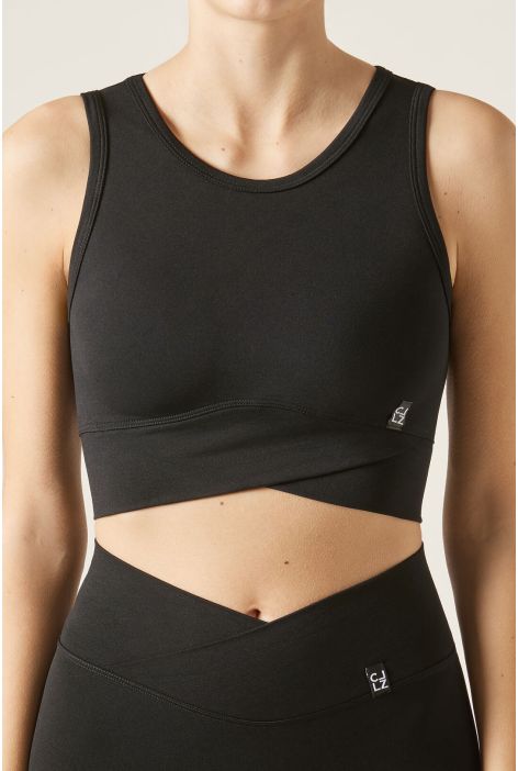 Brassière De Sport Sans Couture Noir