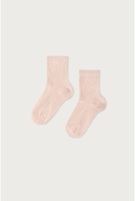 Chaussettes Courtes En Coton Nouveau-né Rose
