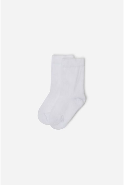 Chaussettes Courtes En Coton Nouveau-né Blanc