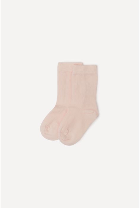 Chaussettes Courtes En Coton Nouveau-né Rose