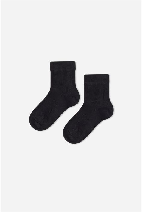 Chaussettes Courtes Avec Cachemire Pour Nouveau-né Noir